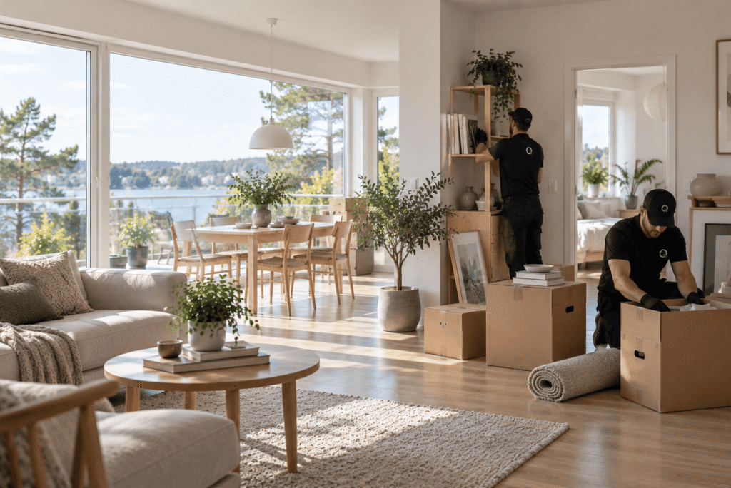 Professional property clearance in Lidingö, Stockholm by Qtask
