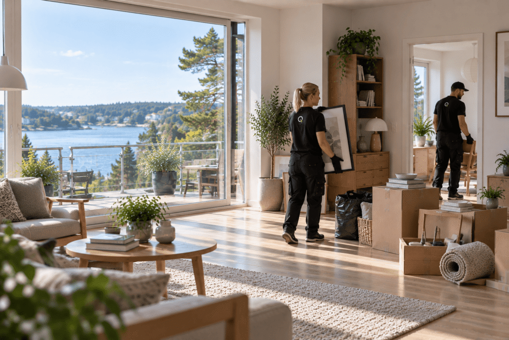 Professional property clearance in Nacka, Stockholm by Qtask